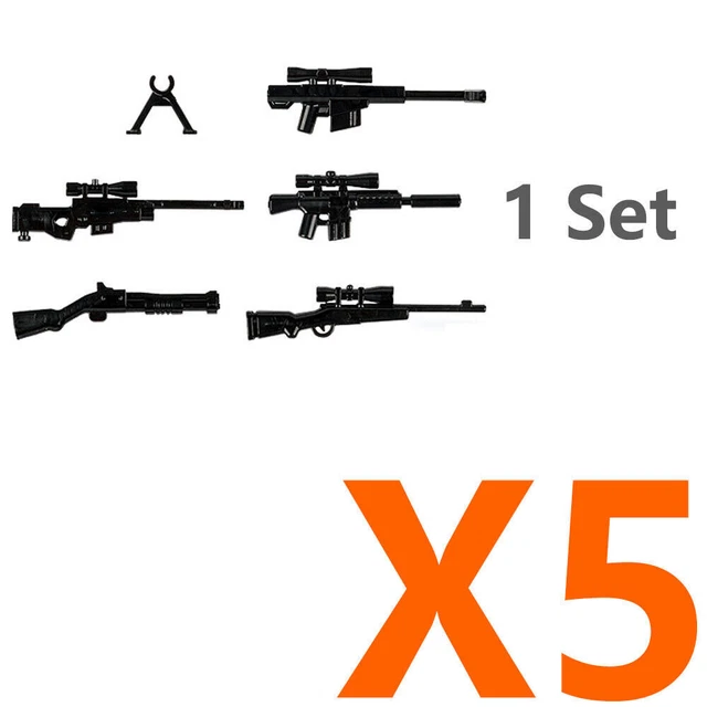 MILITARY WEAPON PACK Shotgun Gun Sniper Rifle Building Blocks Toy