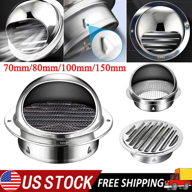 STAINLESS STEEL WALL Air Vent Ducting Ventilation Exhaust Grille Cover