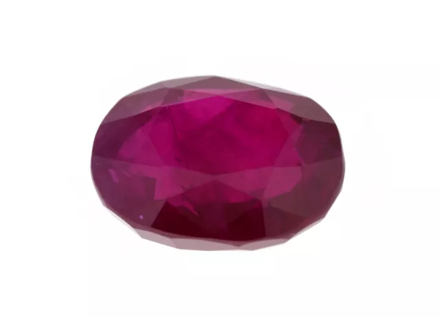 Loose Natural Oval Cut Red Ruby 2.99 Cts Certified GRS Myanmar