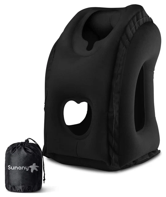Sunany Travel Pillow for Airplane Neck Pillow Inflatable