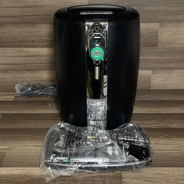 Dispensador de cerveza Krups VB21 B100 tierno de cerveza para el hogar con 5 tubos de cerveza