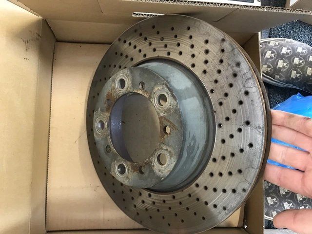Original Porsche 991.2 Carrera 911 Stahl hinten Standard Rotoren Bremsscheiben gebraucht