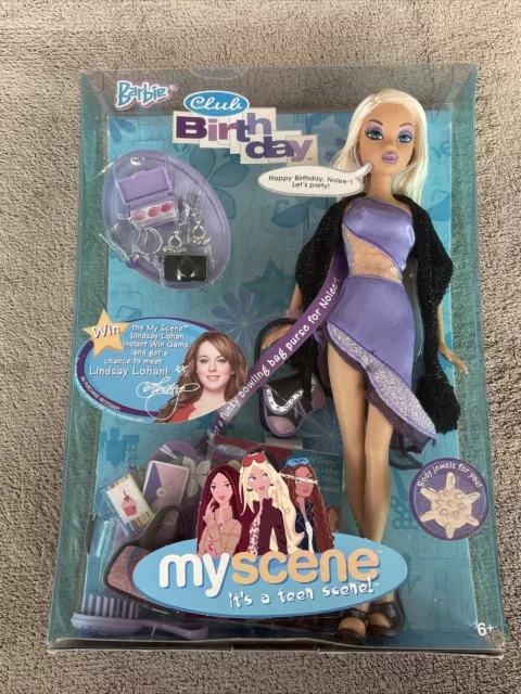 My Scene Barbie Club Birthday Doll Mattel 2004 New In Box