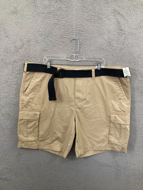 Sonoma Shorts Mens 48 Beige Cargo Big Tall Belt Cotton Utility Outdoors 48x9