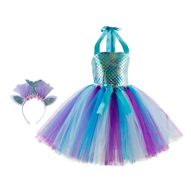 Set di costumi con gonna a maglie coda coda a filo abiti abiti per feste di