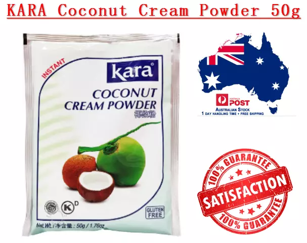 New KARA GLUTEN FREE COCONUT CREAM POWDER 50g + Free Ship 椰浆粉