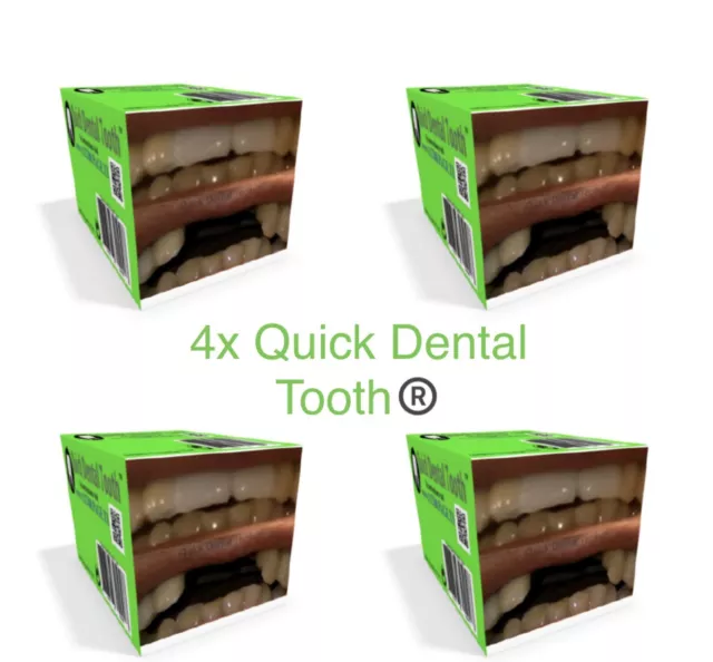 4x Quick Dental provisorischer Zahnersatz Temporärer Zahn Reparatur  Zahnfüllung