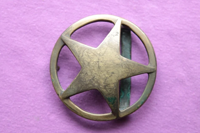 Vintage Rock Star Solid Brass Western Belt Buckle