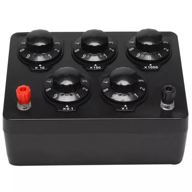 Black Resistance Box Iron Variable Decade Resistor Resistance Box 0-9999.9 OhmL5