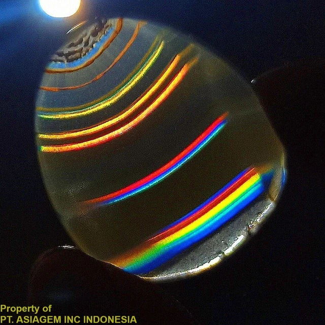 13ct 'A' Grade Rainbow IRIS AGATE ~Multi-Color Fire~ 1-of-a-kind ~100% Natural