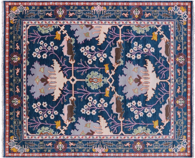 8' 1" X 9' 9" William Morris Handmade Rug - Q20224 8' 1" X 9' 9" William Morris Handmade Rug - Q20224
