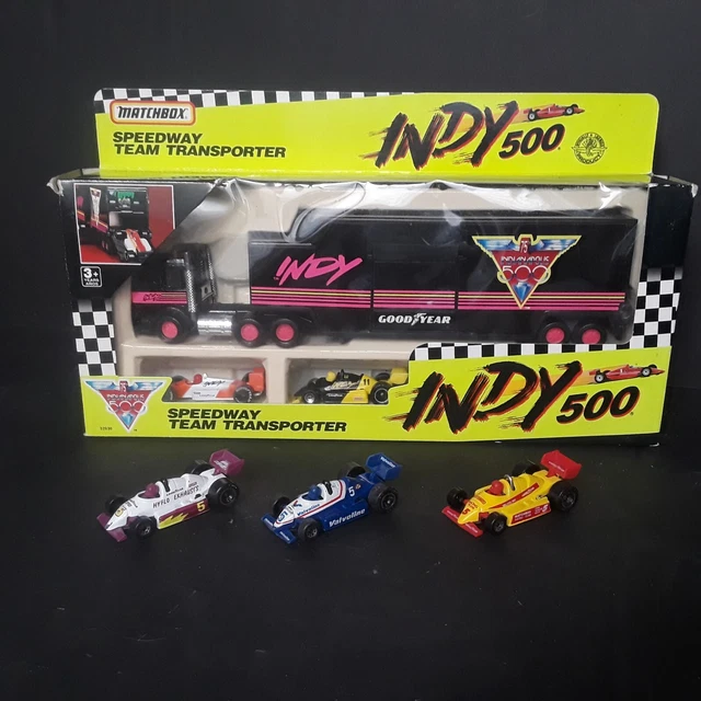 AMWAY #22 RACE CAR TRANSPORTER MATCHBOX INDY 500 75th INDIANAPOLIS