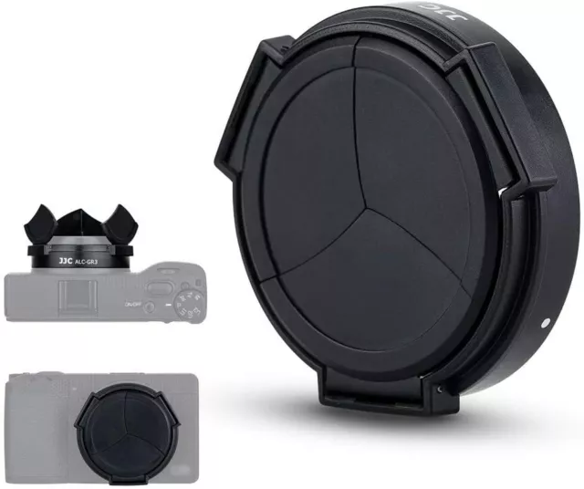 JJC Auto Open Close Camera Lens Cap Protector Cover for Ricoh GR III GR3 GRIII