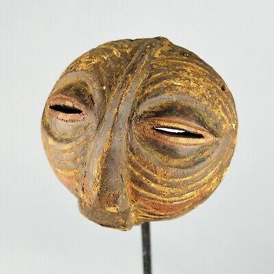LUBA miniature Kifwebe wood Mask Baluba Congo DRC African Tribal Art 1381