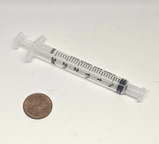 10X BD ORAL DISPENSING SYRINGE w/Cap Clear, 10cc New perfect for hobby