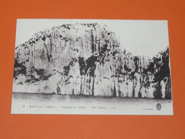 Cpa Carte Postale 1920 Cassis Bouches-Du-Rhone Calanque De L'oule Falaise