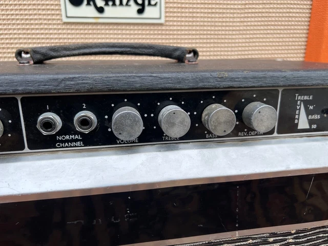 Vintage 1969 Selmer Treble N Bass 50 Hall Ventil Gitarrenverstärkerkopf *1960er Jahre* 3