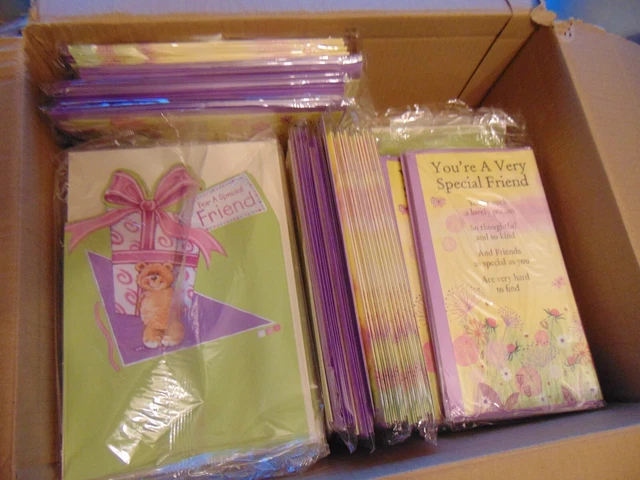Greetings Cards Wholesale Mixed....165 Mixed Greetings Card A4