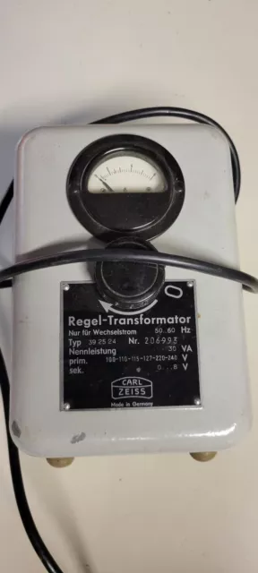 Zeiss Regel-Transformator Transformer 50-60Hz 30VA Type 39 25 24