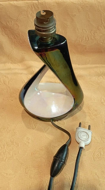 Pied de Lampe en Céramique Vintage (Années 50-70) - Design Mid-Century ALLIX Vallauris - Décoration