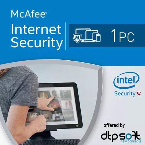 McAfee Internet Security 2024 1 dispositivo 1 PC 1 anno 2023 PC EU KEY IT EU