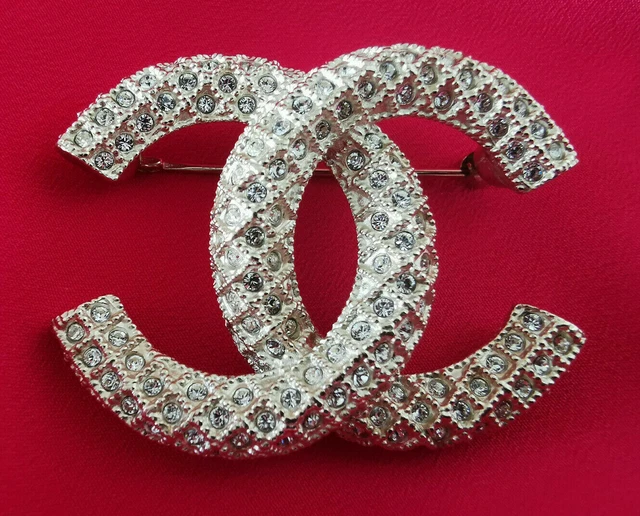 NEW RECEIPT CHANEL CC brooch with crystals EUR 999 00 PicClick FR