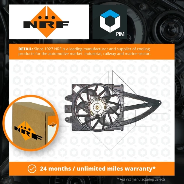 Ventola radiatore adatta a FIAT PANDA VAN 169 1.2 2004 su Raffreddamento NRF 46799413 51732069