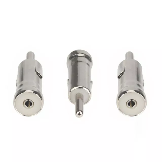 3pcs Car Stereo Radio Connectors ISO to DIN Male Plug Aerial Antenna Adaptor