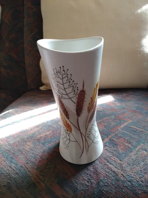 Vintage Hand Painted Early 1970s vase. Delicate Floral design, By NASH, England