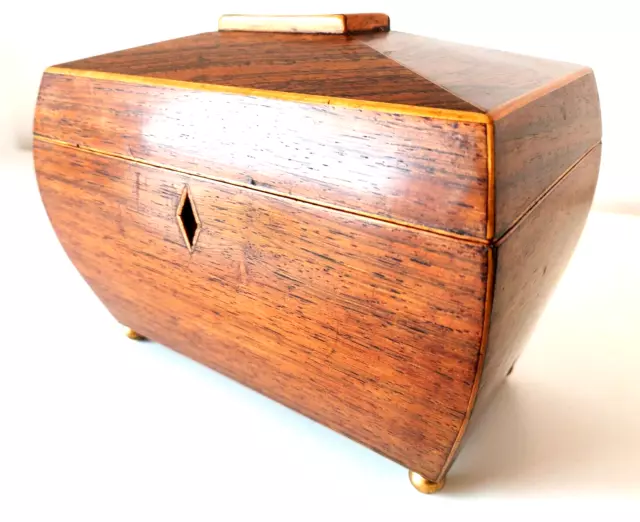 19th Century Rosewood Tea Caddy