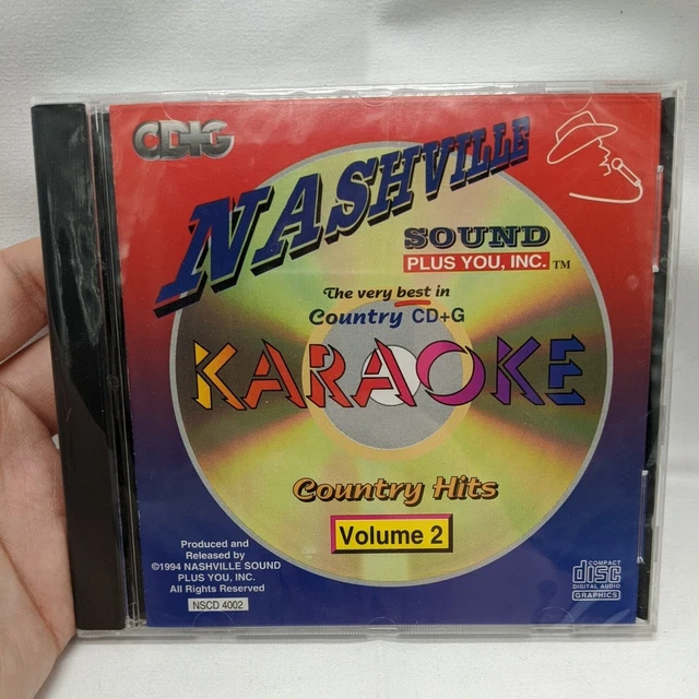 SEALED Nashville Sound Plus You Inc Karaoke Country Hits Volume 2 CD + G
