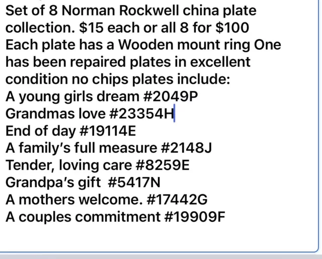 knowles collector plates norman rockwell