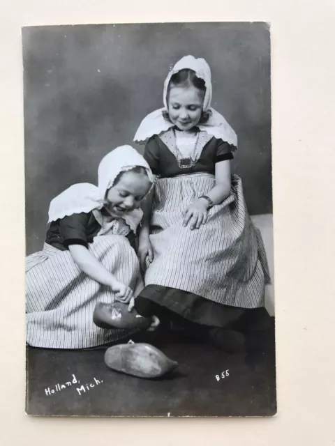 Vintage Real Photo Postcard RPPC Holland Michigan