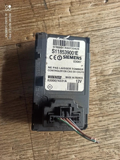 LECTEUR CARTE RENAULT MEGANE 2 CC CABRIOLET 1.6i 16V 110CV 8200074331A