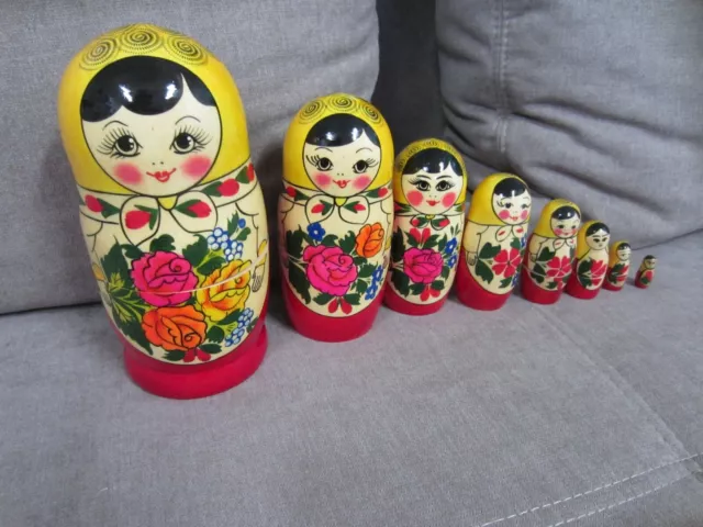 Babuschka Matroschka 8-tlg. Matruschka Höhe ca. 20 cm