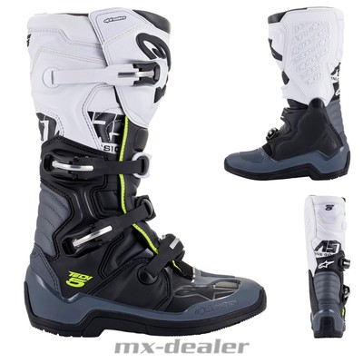 Alpinestars Alpinestars Technologie 7 DS Drystar Noir Or Bottes Enduro Cross Moto Mot 