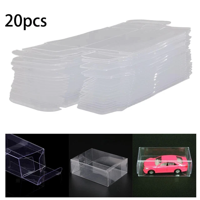 Boîtes De Protection Transparentes PVC Pour Voitures Miniatures 1:64 - Lot De 20/25/50 - 41x43x82mm