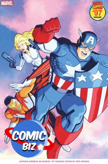 Captain America #6 (2024) 1St Printing *Woods Variant Cover* Marvel Comics