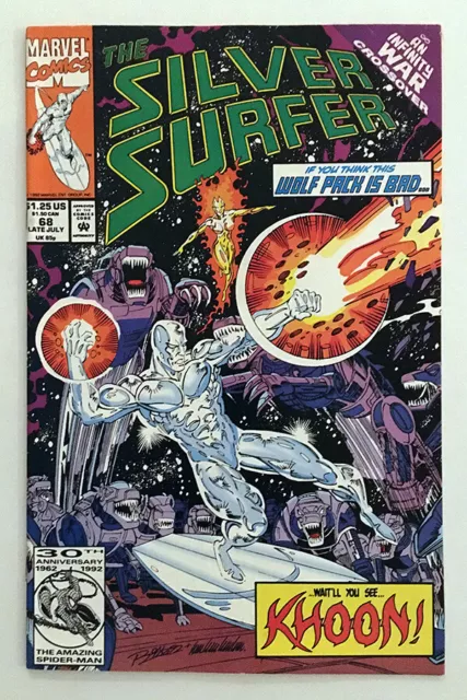 Marvel Silver Surfer 1992 #68 VF/NM unread, bagged & boarded