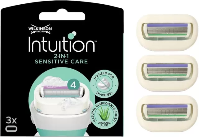 Wilkinsons Sword Intuition Blades Sensitive Care 3pack New - Sealed unboxed