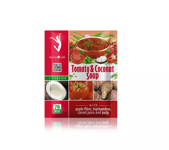 Tiande Tomaten- und Kokosnusssuppe, 10 Portionen