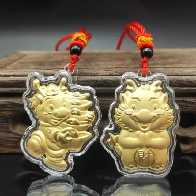 Cartoon Zodiac Gold Foil  Souvenir Coin Pendant  New Year Gifts