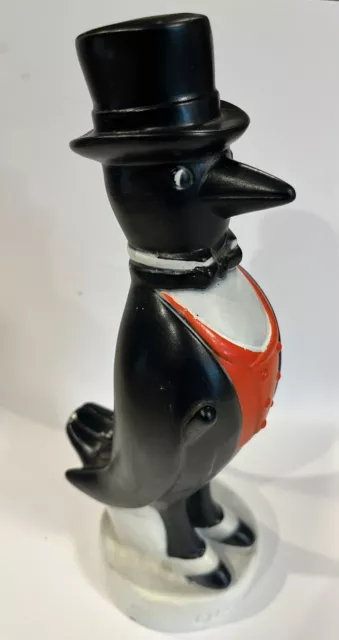 Vintage Old Crow Bourbon Whiskey Advertising Figure Plastic/vinyl 10”