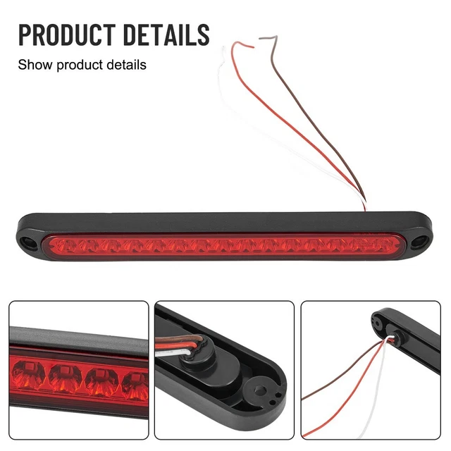 TroisièMe Feu Stop LED F1 Style Feu Frein Universel Voiture Arrière Conduite Brouillard Pilote Lumières Arrière Queue Troisième Feu Frein Pour Voiture SUV JDM BBA 12V Voiture Haute LumièRe Frein(Noir TroisièMe Feu Stop LED F1 Style Feu Frein Universel Voiture Arrière Conduite Brouillard Pilote Lumières Arrière Queue Troisième Feu Frein Pour Voiture SUV JDM BBA 12V Voiture Haute LumièRe Frein(Noir