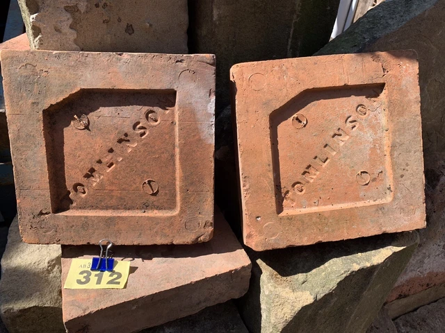 Terracotta Floor Tiles Thick Tomlinson Clay Tiles 7"x7"x4.5cm Salvaged Reclaimed