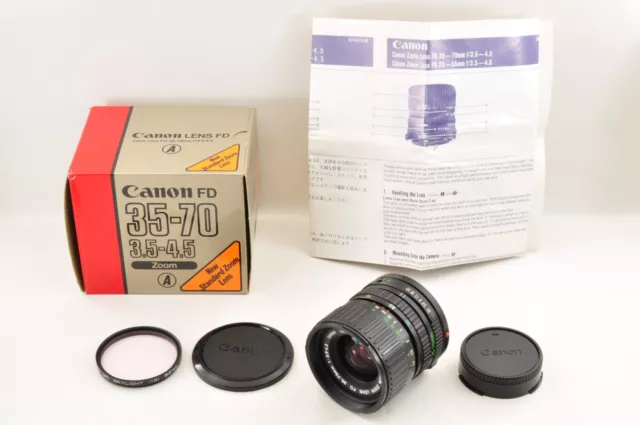 Canon New FD 35-70mm f/3.5-4.5 Macro Zoom NFD Lens w/Box Near Mint :Japan #2044