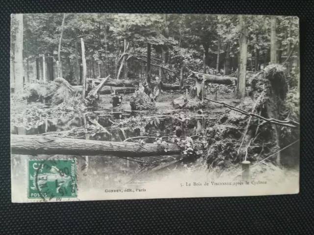 CPA 75 PARIS - Le Bois de Vincennes after the Cyclone