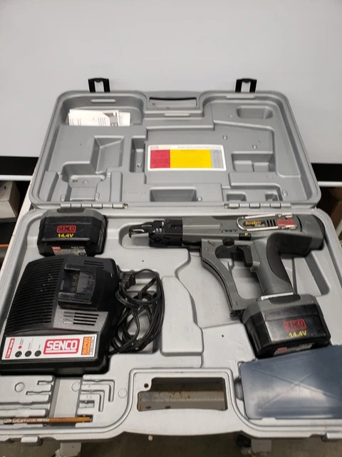 Senco DuraSpin 14.4V DS202-14V Cordless Drywall Screw gun w case Tested Working
