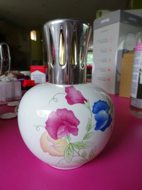 RARE LAMPE BERGER Vintage Fleurs Japonisantes. Porcelaine Limoges EUR 8