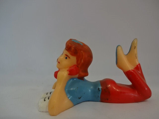 Altfigur 60/70er Jahre / Bürodame telefoniert - Farbvariante 1